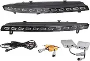 Fog Light Assemblies For Q7 2010-2015 (Sport Version) Car Fog Lights LED Flowing Turning/Daytime Running/Turn Signal Lamp Fog Lights Assembly