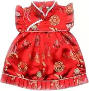 [CRB Fashion] Baby Toddler Kids Girls Qipao Celebration Chinese New Years Asian Costume Set Dress Outfit