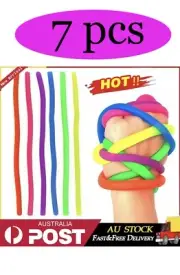 7Pcs Mini Stretchy String monkey noodle Sensory Fidget Stress Relief Toy Kids