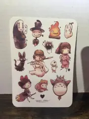 Studio GHIBLI Vinyl Stickers Totoro No-Face Jiji Turnip Head Kiki