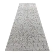 Lotus 2322 in Grey Hallway Runner Rug