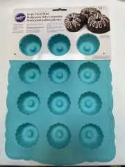 (3) Sheets Of New Wilton Silicone Petite 12 Cavity Mini Petite Cake Treat Bundt