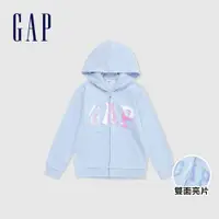 在飛比找蝦皮商城優惠-Gap 女童裝 Logo趣味連帽外套-天藍色(890205)