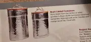 2019 NWTF Brant Lidded Containers Set of 2 Silver w/ wood lid and antler handle