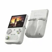 128G Handheld Game Console，3.5 Inch IPS Screen Linux System, Retro Gaming Console Built in 20000+ Games, 3000mAh Battery, White