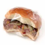 Original food sample gnawed hamburger Replica Fake from japan