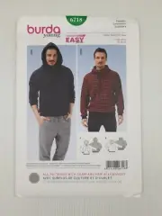 Burda Sewing Pattern 6718 Men's Jumper Pattern Size US 36-46 EUR 46-56 NEW