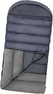Oshhni Sleeping Bag with Hood 220cmx100cm Warm Machine Washable Lightweight Sleep Bag Portable for Camping Backpacking Travel Hiking