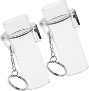 [YOSADIER] 2pcs Lighter Case Keychain Attachment Waterproof Cigarette Travel Lighter Sleeve Protector for Outdoor