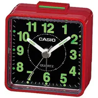 在飛比找PChome24h購物優惠-【CASIO 】桌上型指針鬧鐘(黑面紅殼)