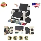 Elastic Straps Non-Slip Recliner Couch Cover - Machine Washable & Functional