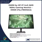 OMEN by HP 27 inch QHD 165Hz Gaming Monitor - OMEN 27q (780H5AA)