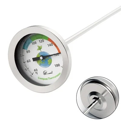 Soil Thermometer Tester Meter Temperature Monitor Thermometer Probe Size 5x500mm