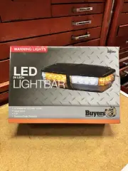 New Buyers 8891052 Amber/Clear Mini Light Bar w/ 24 LEDs Variable Flash Patterns