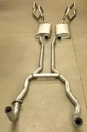 1969-71 FORD THUNDERBIRD 2 DOOR DUAL EXHAUST SYSTEM, ALUMINIZED WITH RESONATORS (for: Ford)