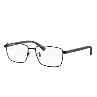 【EMPORIO ARMANI】亞曼尼 輕量款 金屬複合光學眼鏡 EA1115D 3014 亮黑 公司貨