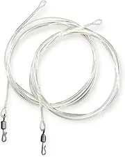 Twin pack fluorocarbon carp Leaders Quick Change swivels fused loop 3 colour options