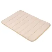 Bathroom Rug, 31" x 20" Memory Foam Non Slip Bath Mat for Bathroom, Beige