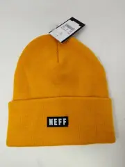 Neff Beanie Hat Orange Yellow Golden Teen Adult OSFM NWT
