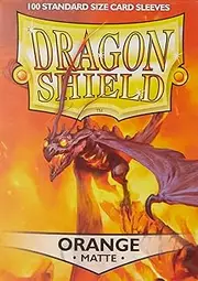 Dragon Shield Card Sleeves, Box 100, Orange Matte