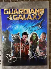 Guardians Of The Galaxy Cast Signed 8 X 10 Photo COA