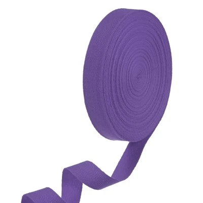 Cotton Twill Tape, 3/4 Inch 50 Yards for Sewing/Gift Wrapping[Dark Purple]