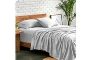 Ddecor Home 1500 Thread count Premium Cotton Blend Sheet Set Silver