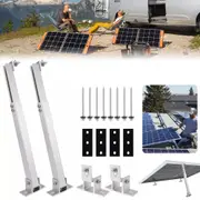 Adjustable Solar Panel Mounting Flat Roof Tilt Mount Aluminum Adjustable Bracket