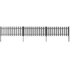 vidaXL Picket Fence with Posts 3 pcs WPC 600x60 cm
