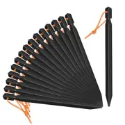 16 Pack 7 Inch Tent Stakes Aluminum Tent Pegs for Camping Tent Ground Spikes