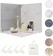 BEIYANG 5 PCS Boards Photo Backdrop for Flat Lay, Food Photography Background 16x16 Inch,