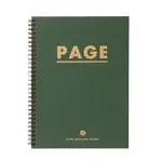 [ARTBOX] NOTE PAGE GREEN GOLD LEAF COLOR PAPER SPRING