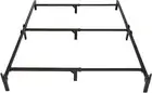 Metal Bed Frame for King Size Box Spring and Mattress, 9-Leg Base, Tool-Free Eas