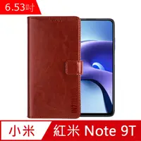 在飛比找PChome24h購物優惠-IN7 瘋馬紋 紅米 Note 9T 5G (6.53吋) 