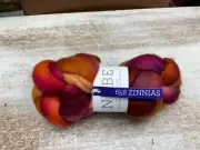 Malabrigo NUBE Fiber 100% Merino Wool Roving - spinning felting - Zinnias