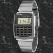 Casio CA-506-1 1980s Calculator Watch Stainless Steel Band Silver Brand New