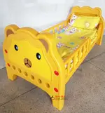 幼兒園專用床卡通木板床塑料兒童床小床午睡床單人床床帶