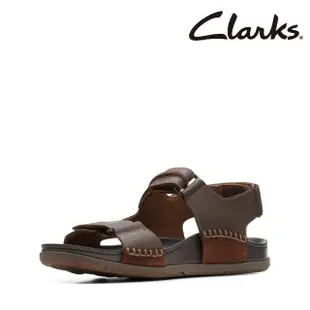 【Clarks】男款Nature 5 Trail縫線工藝感三段式魔鬼氈涼鞋(CLM72331S)