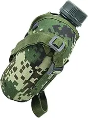 MOBUTOFU Multi-use Outdoor Canteen Portable Water Bottle Heat Insulation and Non- Handle for Camping Hiking and Emergency Preparedness Green