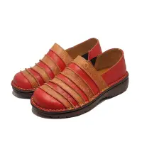在飛比找蝦皮商城優惠-MIT台灣製 真皮縫線 懶人鞋 女包鞋 便鞋-520紅