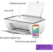 HP - DeskJet 2855e Wireless All-In-One Inkjet Printer with 3 Months of Instan...