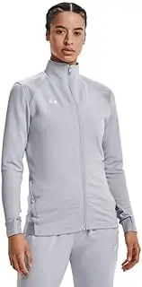 [Under Armour] Womens Command Warm-Up Full Zip Jacket S, Mod Gray / White, Small