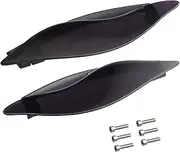 NTHREEAUTO Adjustable Side Heat Shield, Air Wind Deflectors, Wing Windshield Cover Compatible With 2014-2019 Harley Street Glide, Electra Glide, Touring and Tri