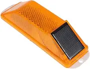 STOBAZA Solar Warning Light for Outdoor Use Solar Powered Caution Lamp with Flashing Feature for Enhanced Nighttime Safety and Visibility for Gardens and Fences
