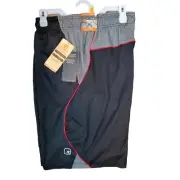 AND1 Mens Shorts Black Basketball SZ M Inseam 11" Pull On Stretch Lightweight