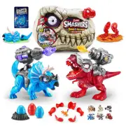 ZURU Smashers Dino Island T-Rex Battles Mini Figures Sand and Slime Digging