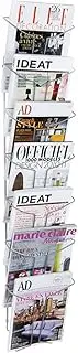 ALBA 0329300 Wire Wall Mount BROCHURE Holder,ALBA7 Tier