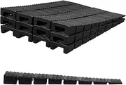 TEHAUX 20pcs Plastic Shims, Black Leveling Wedges, Furniture Shims for Leveling, Adjustable Height, Ideal for Tables, Chairs, Cabinets