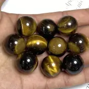 5pc Natural Tiger's eye Ball Sphere Quartz Crystal Mineral Gem Healing 20mm