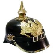 WWI WWII German Pickelhaube Prussian Leathe Helmet Spiked Officer helmet DESIGN